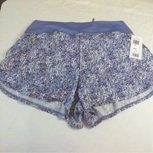 Marika Purple, Blue and White Athletic Shorts